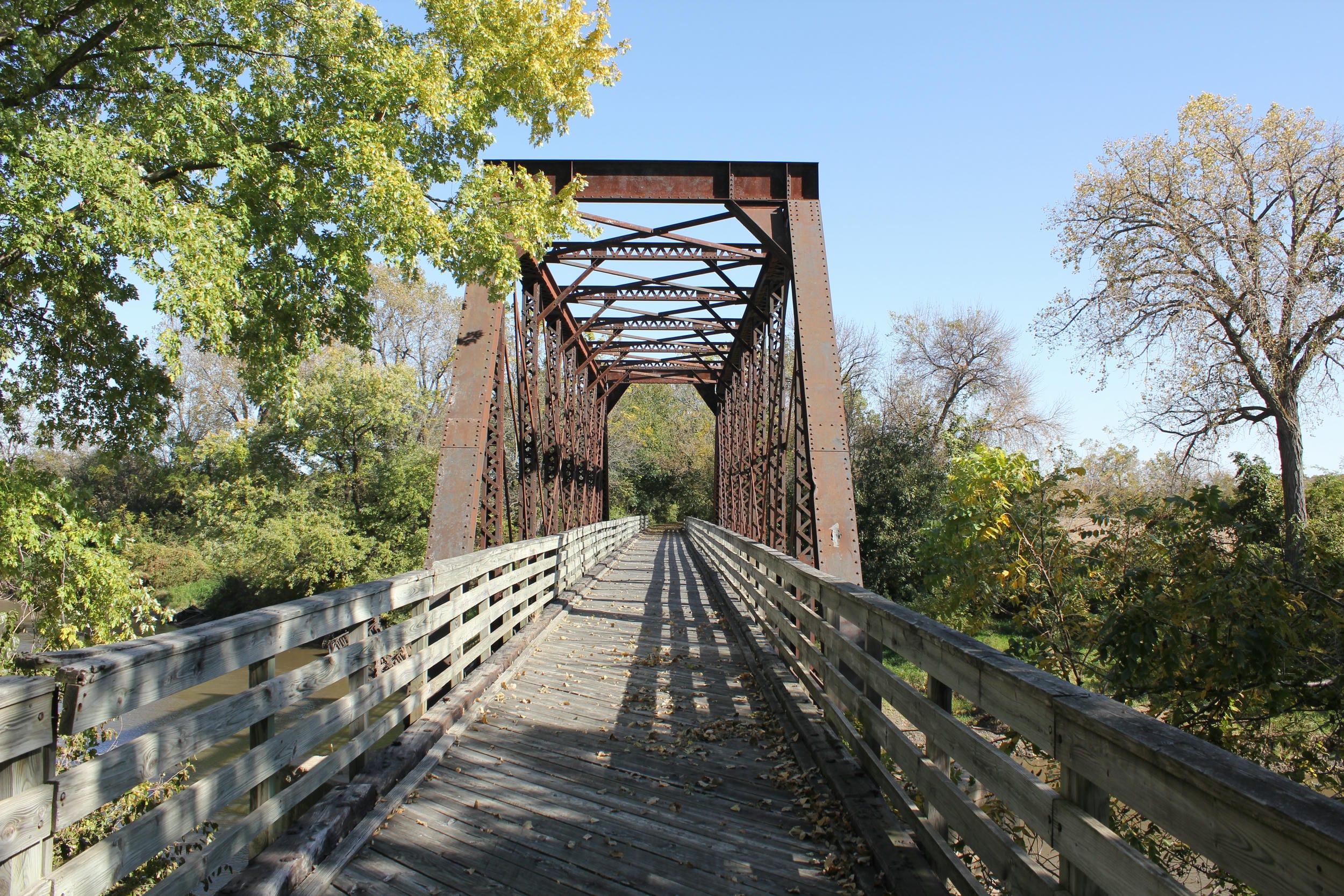 Looking east